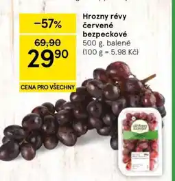 Tesco Hrozny révy červené bezpeckové nabídka