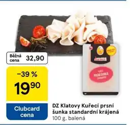 Tesco DZ Klatovy Kuřecí prsí šunka standardní krájená nabídka