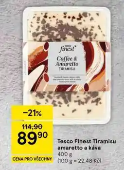 Tesco Tesco Finest Tiramisu amaretto a káva nabídka