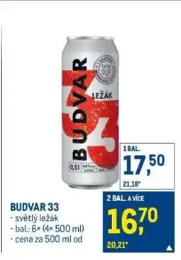 Makro Budvar 33 nabídka