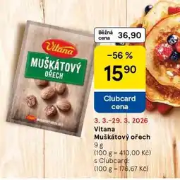 Tesco Vitana Muškátový ořech nabídka