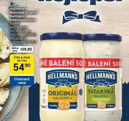 Tesco Hellmann's Majonéza Originál Hellmann's Tatarská Omáčka nabídka