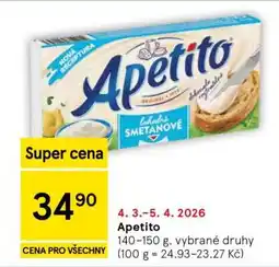 Tesco Apetito nabídka