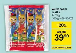 Tesco Velikonoční lízátka nabídka