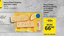 Tesco Tesco Finest Máslové sušenky se sicilským citrónovým olejem nabídka