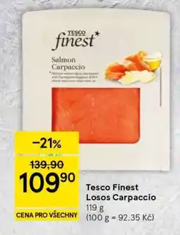 Tesco Tesco Finest Losos Carpaccio nabídka