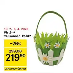 Tesco Plstěný velikonoční košík nabídka