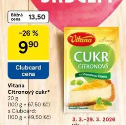 Tesco Vitana Citronový cukr nabídka