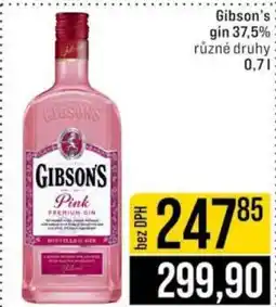 Jip Gibson's Pink Premium Gin nabídka