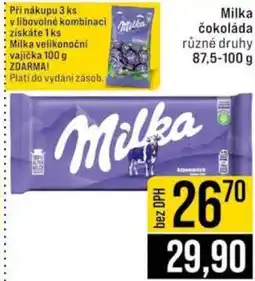 Jip Milka Čokoláda nabídka