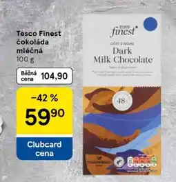 Tesco Tesco Finest čokoláda mléčná 100 g nabídka