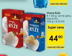 Tesco Vitana Rýže, 8 x 100 g, varné sáčky nabídka