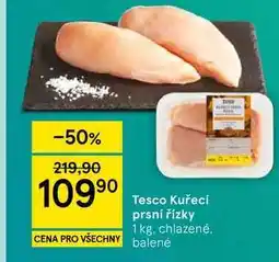 Tesco Tesco Kuřecí prsní řízky, 1 kg, chlazené nabídka