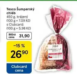 Tesco Tesco Šumperský chléb, 450 g. krájený nabídka