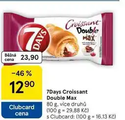 Tesco 7Days Croissant Double Max, 80 g, více druhů nabídka