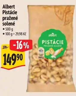 Albert Albert Pistácie pražené solené nabídka