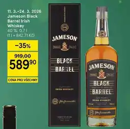 Tesco Jameson Black Barrel Irish Whiskey 40 % nabídka