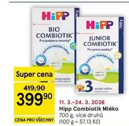 Tesco Hipp Combiotik Mléko, 700 g, více druhů nabídka