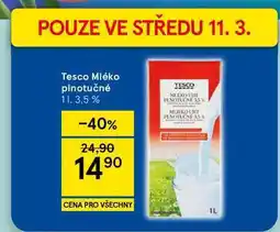 Tesco Tesco Mléko plnotučné 3,5% nabídka