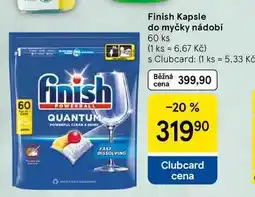 Tesco Finish Kapsle do myčky nádobí, 60 ks nabídka
