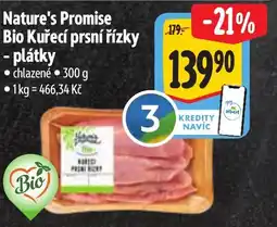 Albert Nature's Promise Bio Kuřecí prsní řízky - plátky nabídka