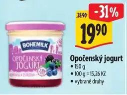 Albert Bohemilk Opočenský jogurt nabídka