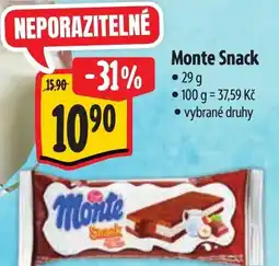 Albert Zott Monte Snack nabídka