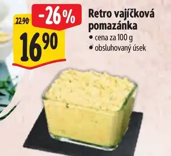 Albert Retro vajíčková pomazánka nabídka