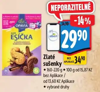 Albert Opavia Zlaté sušenky nabídka