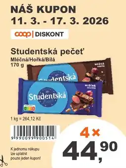 COOP DISKONT STUDENTSKÁ Pečeť nabídka