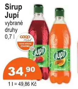COOP DISKONT JUPÍ Sirup nabídka