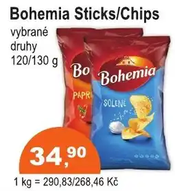 COOP DISKONT BOHEMIA Sticks/chips nabídka