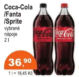 COOP DISKONT Coca-cola /fanta /sprite nabídka