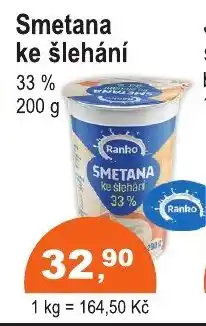 COOP DISKONT Smetana ke šlehání nabídka