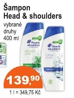 COOP DISKONT HEAD & SHOULDERS Šampon nabídka