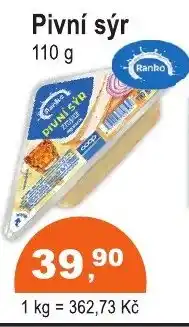 COOP DISKONT Pivní sýr nabídka