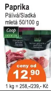 COOP DISKONT Paprika nabídka