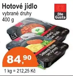 COOP DISKONT Hotové jídlo nabídka