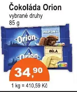 COOP DISKONT ORION Čokoláda nabídka