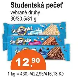 COOP DISKONT Studentská pečeť nabídka