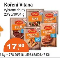 COOP DISKONT VITANA Koření nabídka