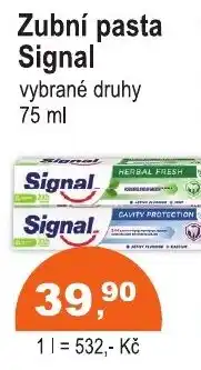 COOP DISKONT SIGNAL Zubní pasta nabídka
