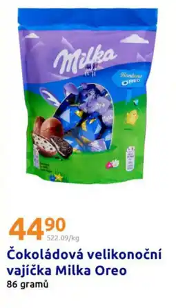 Action Čokoládová velikonoční vajíčka milka oreo nabídka