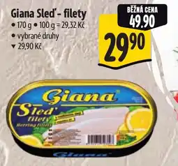 Albert Giana Sled'- filety nabídka
