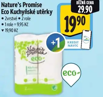 Albert Nature's Promise Eco Kuchyňské utěrky nabídka