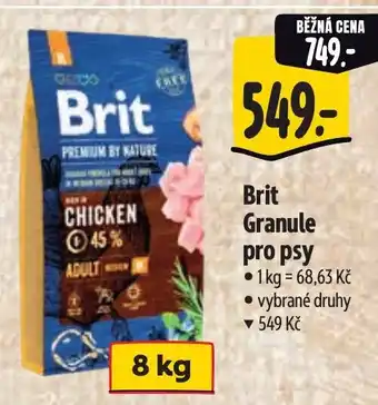 Albert Brit Granule pro psy nabídka