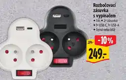 Albert Rozbočovací zásuvka s vypínačem nabídka