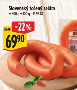 Albert Slovenský točený salám nabídka