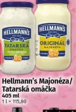 COOP TIP Hellmann's Majonéza/ Tatarská omáčka nabídka