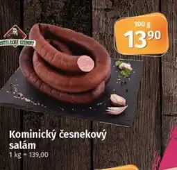COOP TIP Kominický česnekový salám nabídka